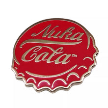 Load image into Gallery viewer, Nuka Cola Fallout Bottle Cap Parody Enamel Pin FREE USA SHIPPING SHIPS FROM US P-167BA