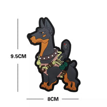 Load image into Gallery viewer, K9 K-9 Canine Dogs Of War Doberman Dobie PVC Hook and Loop Tactical Morale Patch FREE USA SHIPPING SHIPS FROM USA P00217/-2 PAT-290/290A