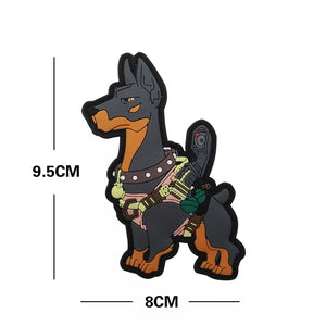 K9 K-9 Canine Dogs Of War Doberman Dobie PVC Hook and Loop Tactical Morale Patch FREE USA SHIPPING SHIPS FROM USA P00217/-2 PAT-290/290A