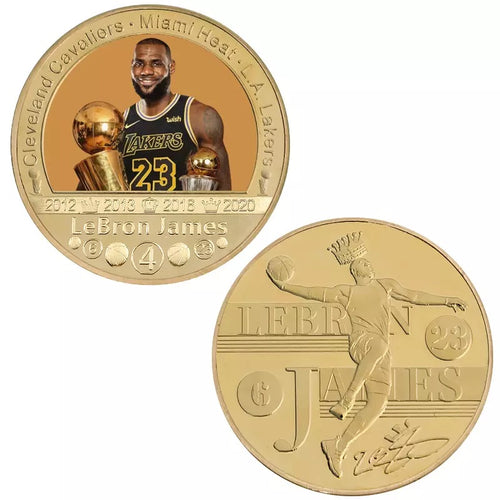 King James 23 6 Lebron Challenge Coin #5 of 5 Great Starter Coin for Kids and Adults MC-15