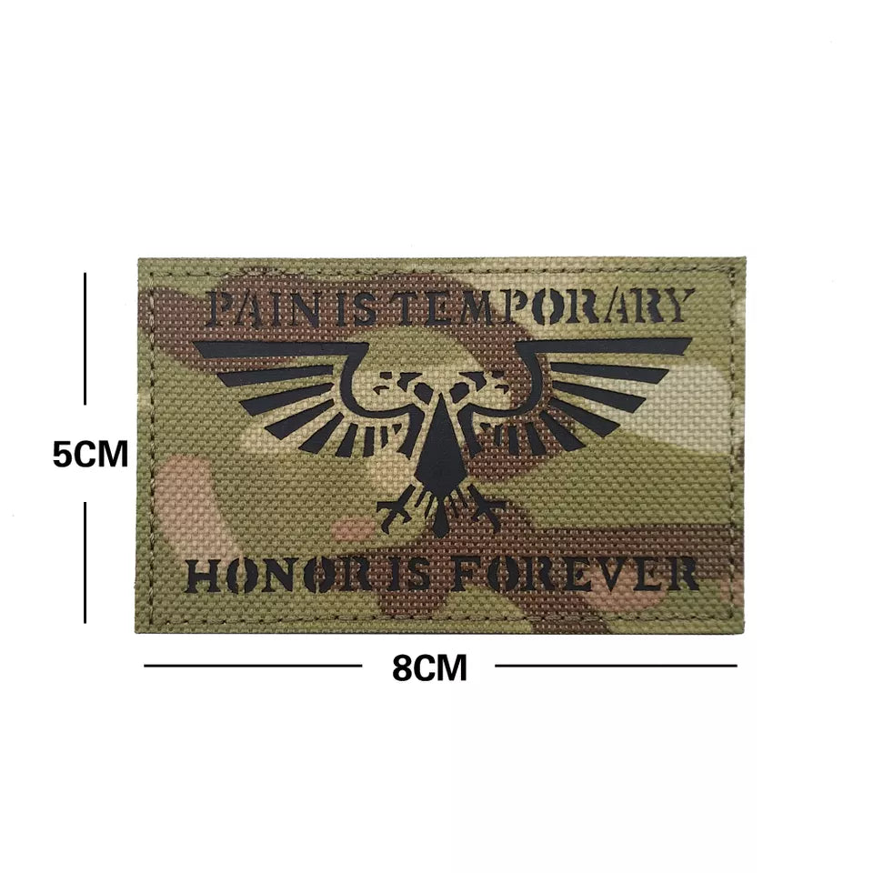 Warhammer 40K Imperial Aquila Pain Is Temporary Pride Is Forever Ranger Tactical Patch Army Marines Morale Hook and Loop FREE USA SHIPPING  SHIPS FROM USA PAT-138