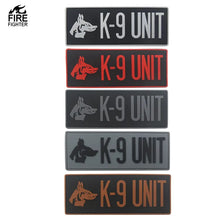 Load image into Gallery viewer, K9 Canine Unit Working Dog PVC Hook and Loop Morale  Patch Army Navy USMC Air Force LEO FREE USA SHIPPING SHIPS FROM USA PAT-346/A/B/C/D