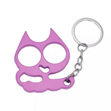 Load image into Gallery viewer, Metal Pretty Kitty Cat  Keychain Touch Free Door Opener (No Bottle Opener)