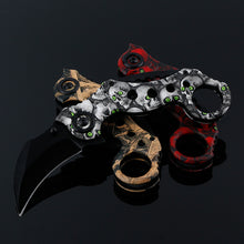 Load image into Gallery viewer, CAMO  outdoor game hunting folding training karambit cargo knife - www.ChallengeCoinCreations.com