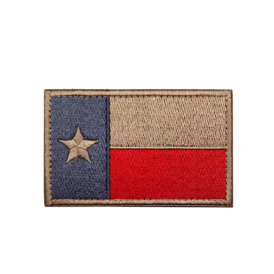 Subdued Texas State Flag Embroidered Hook and Loop Tactical Morale Patch FREE USA SHIPPING SHIPS FROM USA V90483-2  PAT-293