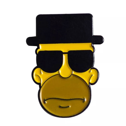 Simpsons Inspired Walter Homer White Mash UP Enamel Pin FREE USA SHIPPING SHIPS FROM USA ZQ-232B