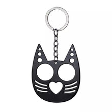 Load image into Gallery viewer, Metal Pretty Kitty Cat  Keychain Touch Free Door Opener (No Bottle Opener)