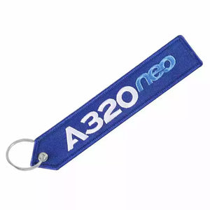 Airbus A320 NEO CREW Keychain Luggage Tag Flight Attendant Purser First Officer Pilot Airlines Navigator Flight Crew FREE USA SHIPPING SHIPS FROM USA LKC-42A