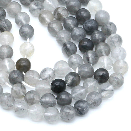 Grey Quartz 8MM Beads Natural 15