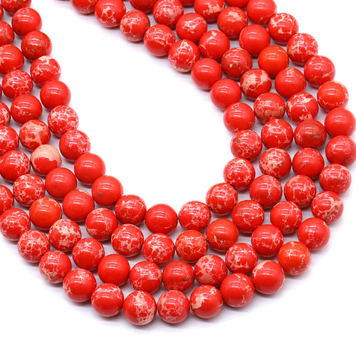 Red Emperor Stone 8MM Beads Natural 15