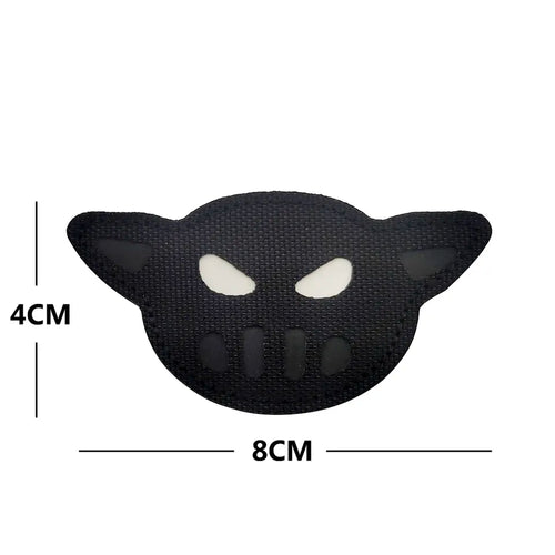 Glow In Dark Eyes Embroidered Hook and Loop Tactical Morale Patch FREE USA SHIPPING SHIPS FREE FROM USA V-01166 PAT-497