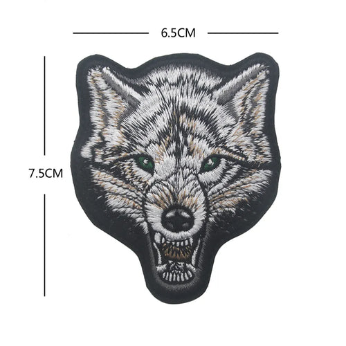 Realistic Wolf Hiking Outdoors Embroidered Hook and Loop Tactical Morale Patch FREE USA SHIPPING SHIPS FREE FROM USA PAT-659