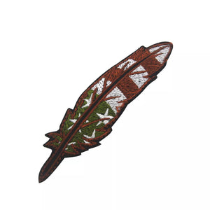 US Flag Bird Feather Embroidered Hook and Loop Morale Patch Army Navy USMC Air Force LEO FREE USA SHIPPING SHIPS FROM USA PAT-326/A/B  (E)