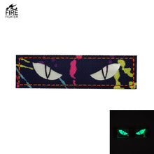 Load image into Gallery viewer, Glow in the Dark Cats Eyes Firefighter Ranger Patches Army Marines Morale Hook and Loop PAT-120/121/122 (E)