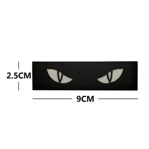 Glow in the Dark Cats Eyes Firefighter Ranger Patches Army Marines Morale Hook and Loop PAT-120/121/122 (E)