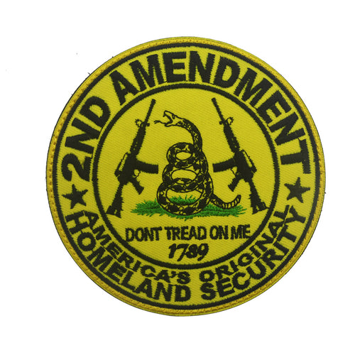 Second Amendment Original Homeland Security Dont Tread Hook and Loop Morale Patch Army Navy USMC Air Force LEO 2nd PAT-19