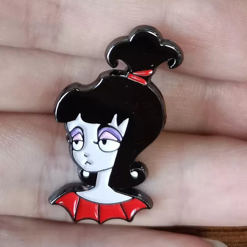 Beetlejuice Lydia Deetz Cartoon Inspired  Enamel Pin Cartoon Free USA Shipping ZQ-231A