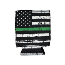 Load image into Gallery viewer, First Responder USA Thin Line Military Themed Can Koozie Ships From The USA - www.ChallengeCoinCreations.com