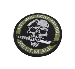 Kill Em All Tactical Morale Embroidered Hook and Loop Patch FREE USA SHIPPING SHIPS FROM USA PAT-321