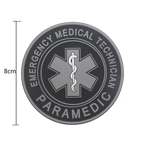 PVC EMT Paramedic Morale Hook and Loop FREE USA SHIPPING  SHIPS FROM USA PAT-124/125