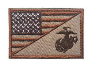 USMC USA FLAG Tactical Patch Army Marines Morale Hook and Loop FREE USA SHIPPING  SHIPS FROM USA PAT-163