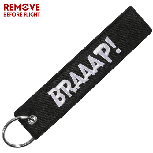 Braaap! Keychain Luggage Tag Motorcycle Bike Week Harley Kawasaki Suzuki Honda Yamaha Sturgis LKC-79 - www.ChallengeCoinCreations.com