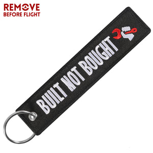 Built Not Bought Motorcycle Keychain Luggage Tag Motorcycle Bike Week Harley Kawasaki Suzuki Honda Yamaha Sturgis LKC-58 - www.ChallengeCoinCreations.com