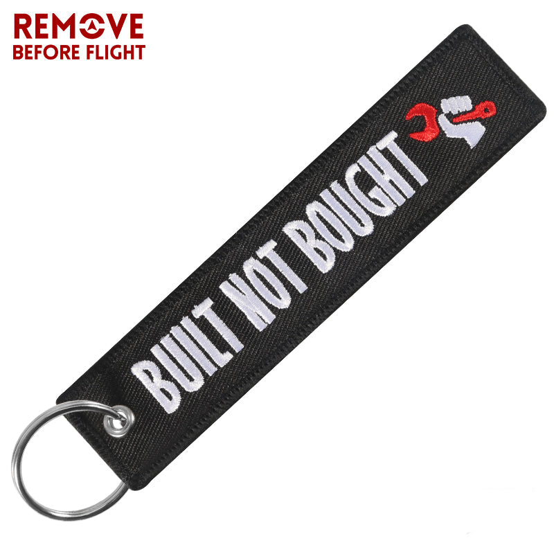Built Not Bought Motorcycle Keychain Luggage Tag Motorcycle Bike Week Harley Kawasaki Suzuki Honda Yamaha Sturgis LKC-58 - www.ChallengeCoinCreations.com