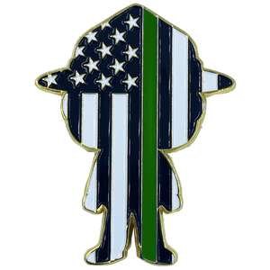 Honor Guard Male Border Patrol Agent Thin Green Line Police Officer CBP Guy Man BH-012 - www.ChallengeCoinCreations.com