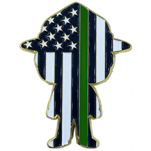 Load image into Gallery viewer, Honor Guard Female Border Patrol Agent Thin Green Line Police Officer CBP Girl Lady Woman BH-013 - www.ChallengeCoinCreations.com