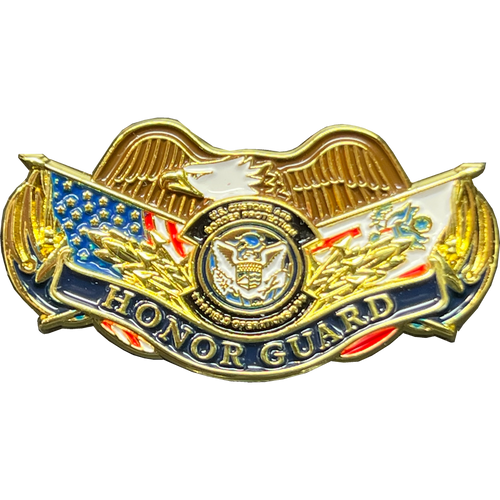 CBP Officer Field Operations Honor Guard off duty lapel pin non-uniform wear GL4-017 P-126