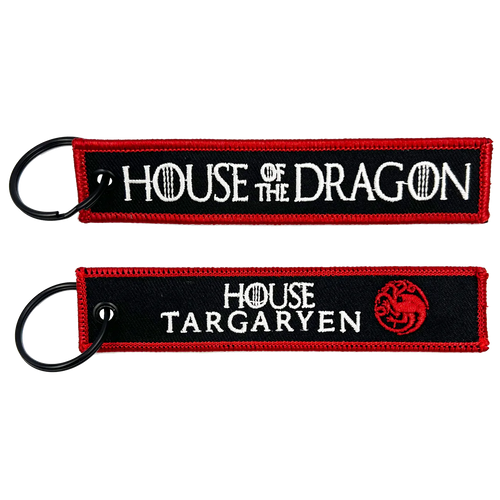 House of the Dragon TARGARYEN GoT Keychain or Luggage Tag or zipper pull BL15-005 LKC-93
