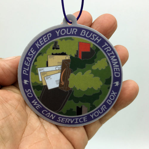 USPS Parody Trim Your Bush Air Freshener. Free USA Shipping Ships from USA
