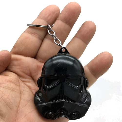 Large Star Wars Inspired Black Stormtrooper Helmet Keychain Mandalorian Disney Baby Yoda The Child Grogu KC-38