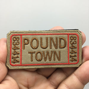 Funny Ticket To Pound Town Hook and Loop Morale Patch FREE USA SHIPPING SHIPS FROM USA PAT-614
