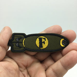 Classic Military Tactical F Bomb Hook and Loop Morale Patch FREE USA SHIPPING SHIPS FROM USA PAT-640