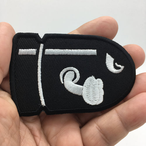  F**K Gun Control Tactical Funny Hook and Loop Morale Patch  (Black and White) : Sports & Outdoors