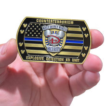 Load image into Gallery viewer, Disney World Security Inspired Counterterrorism Explosive Detection K9 Unit Challenge Coin DL-ZZ 010 - www.ChallengeCoinCreations.com