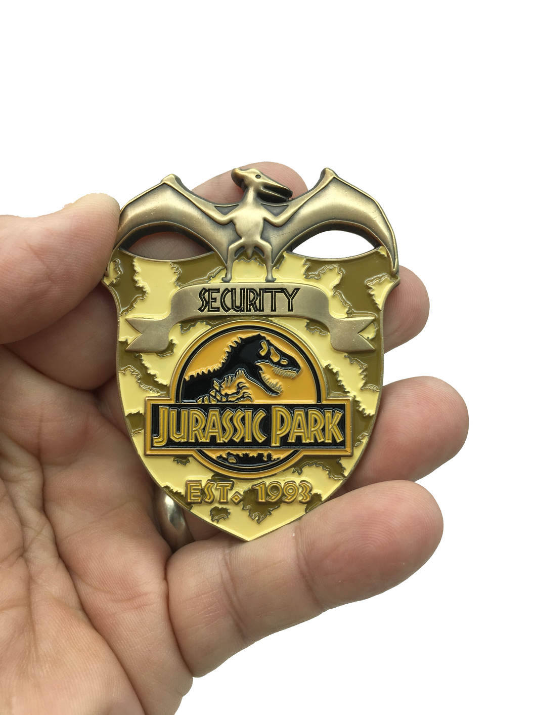 Jurassic Park Security Inspired Challenge Coin O-012 - www.ChallengeCoinCreations.com