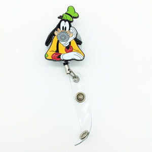 Goofy Covid19 Mask Retractable ID Card Holder Reel Disney Inspired ID-003 - www.ChallengeCoinCreations.com