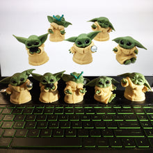 Load image into Gallery viewer, Mandalorian inspired Grogu THE CHILD Figurine Star Wars Version 2 of 5 - www.ChallengeCoinCreations.com