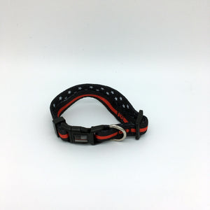 Classic Thin Red Line Dog Collar Firefighter Fireman EMS Rescue Paramedic Medic EMT - www.ChallengeCoinCreations.com