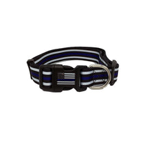 Load image into Gallery viewer, Thin Blue Line Dog Collar Back the Blue Police FBI CBP Air Force Sheriff Officer K9 Canine - www.ChallengeCoinCreations.com