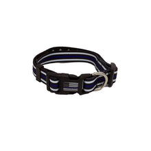 Load image into Gallery viewer, Thin Blue Line Dog Collar Back the Blue Police FBI CBP Air Force Sheriff Officer K9 Canine - www.ChallengeCoinCreations.com