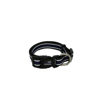 Load image into Gallery viewer, Thin Blue Line Dog Collar Back the Blue Police FBI CBP Air Force Sheriff Officer K9 Canine - www.ChallengeCoinCreations.com