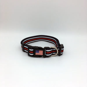 Thin Red Line Dog Collar Firefighter Fireman EMS Rescue Paramedic Medic EMT - www.ChallengeCoinCreations.com