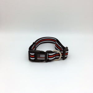 Thin Red Line Dog Collar Firefighter Fireman EMS Rescue Paramedic Medic EMT - www.ChallengeCoinCreations.com