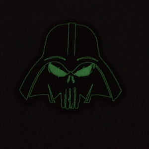 Darth Vader Punisher Inspired 3" Glow In The Dark Mashup Embroidered Patch - www.ChallengeCoinCreations.com