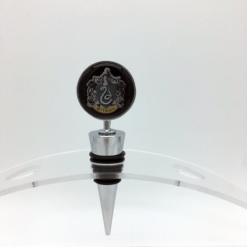 Harry Potter Slytherin House Inspired Wine Stopper - www.ChallengeCoinCreations.com