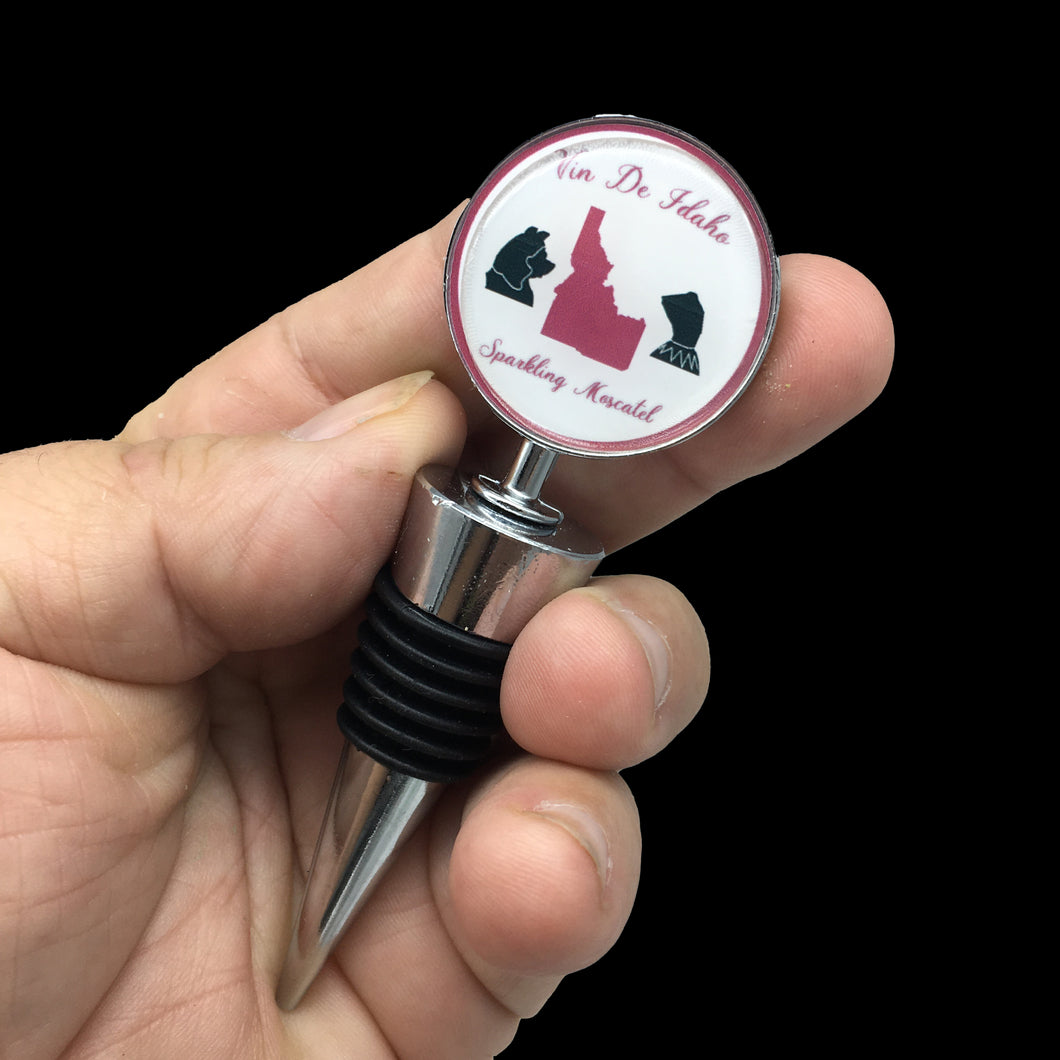 Vin De Idaho Sparkling Moscatel Collectible Wine Stopper